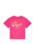 T-shirt per bambina Palm Angels Kids con orsetto - Ninna Nanna