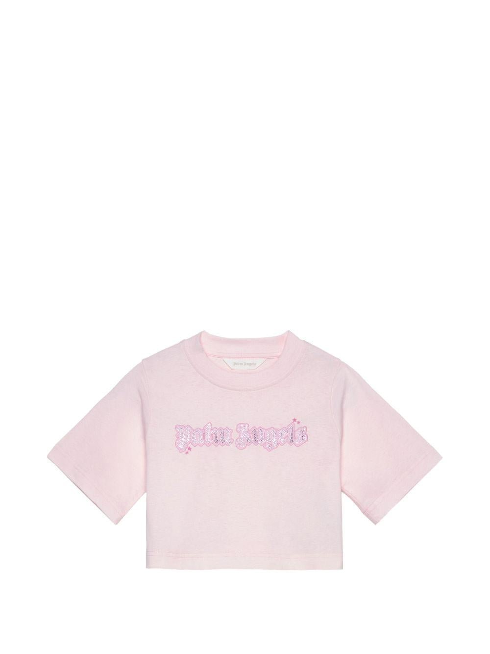 T-shirt per bambina Palm Angels Kids crop - Ninna Nanna