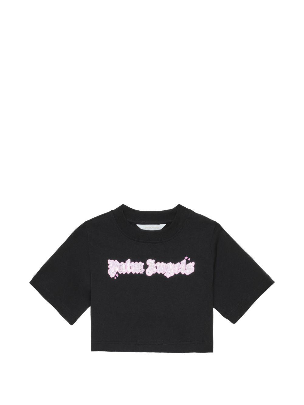 T-shirt per bambina Palm Angels Kids crop - Ninna Nanna