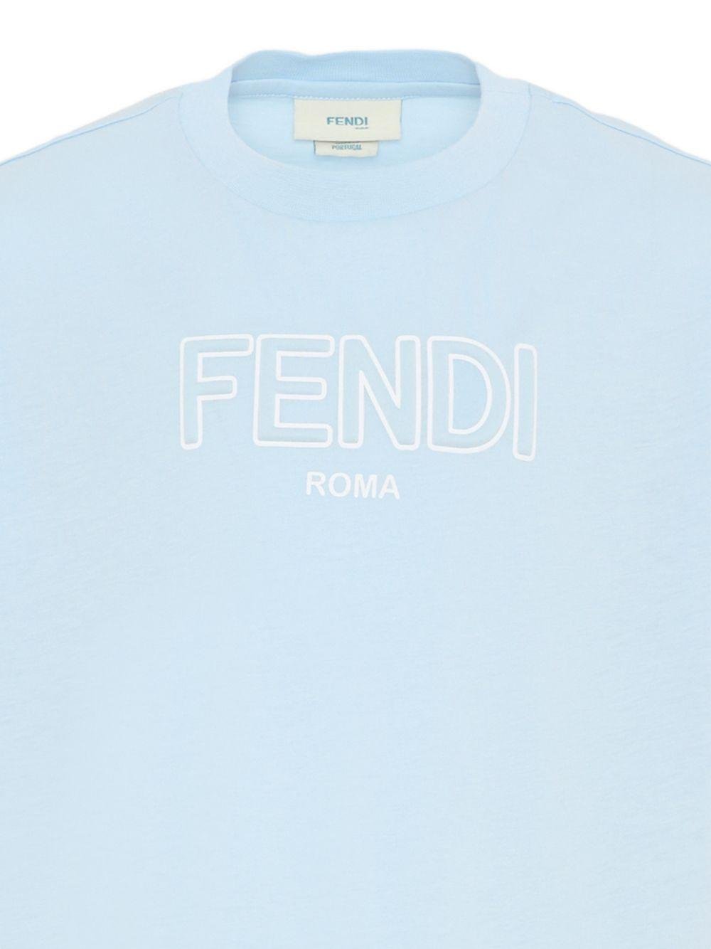 T-shirt per bambino Fendi Kids con logo - Ninna Nanna