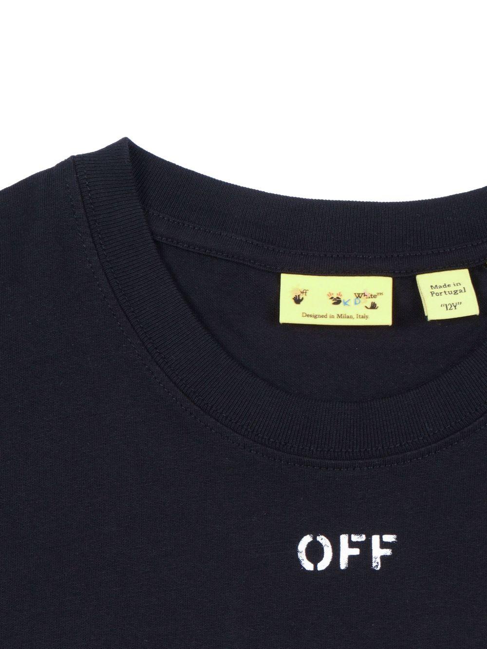 T-shirt per bambino Off White Kids con logo - Ninna Nanna