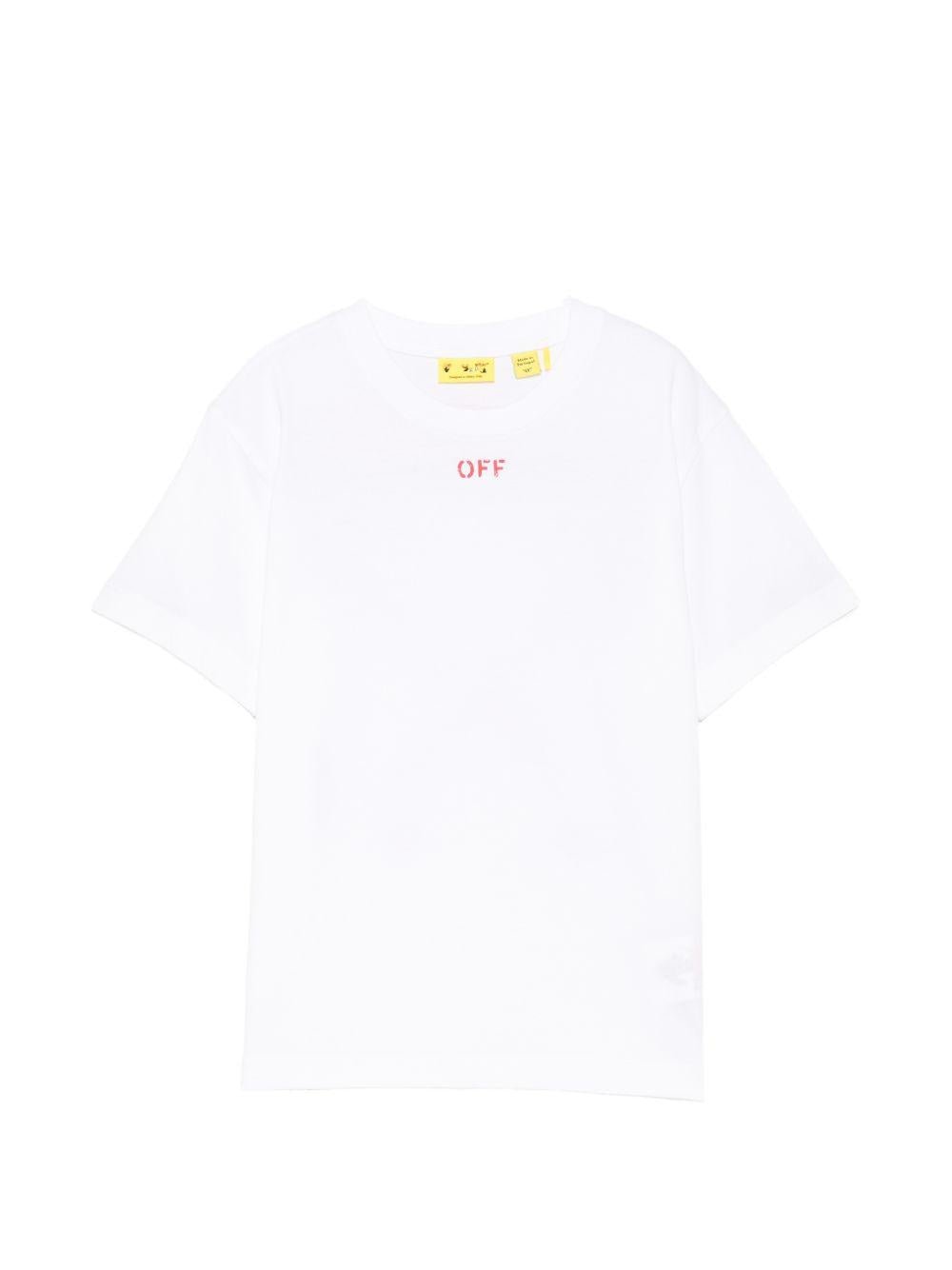 T-shirt per bambino Off White Kids con logo - Ninna Nanna