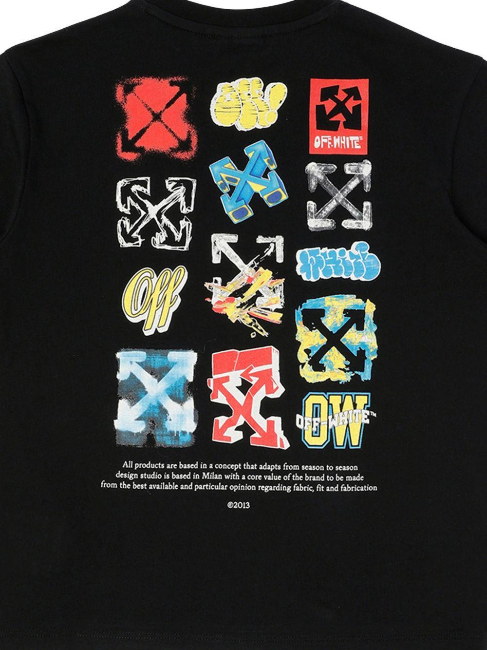 T-shirt per bambino Off White Kids con stampa - Ninna Nanna