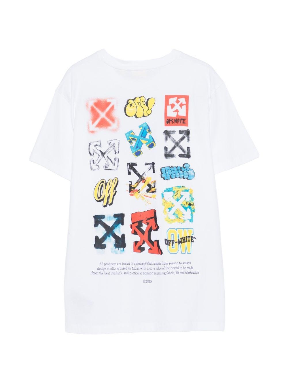 T-shirt per bambino Off White Kids con stampa - Ninna Nanna