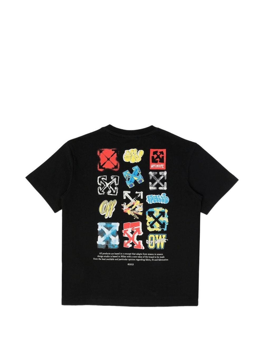 T-shirt per bambino Off White Kids con stampa - Ninna Nanna