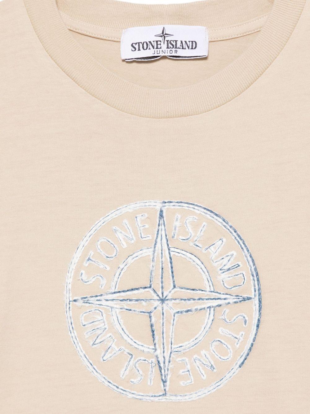 T-shirt per bambino Stone Island Junior con logo - Ninna Nanna