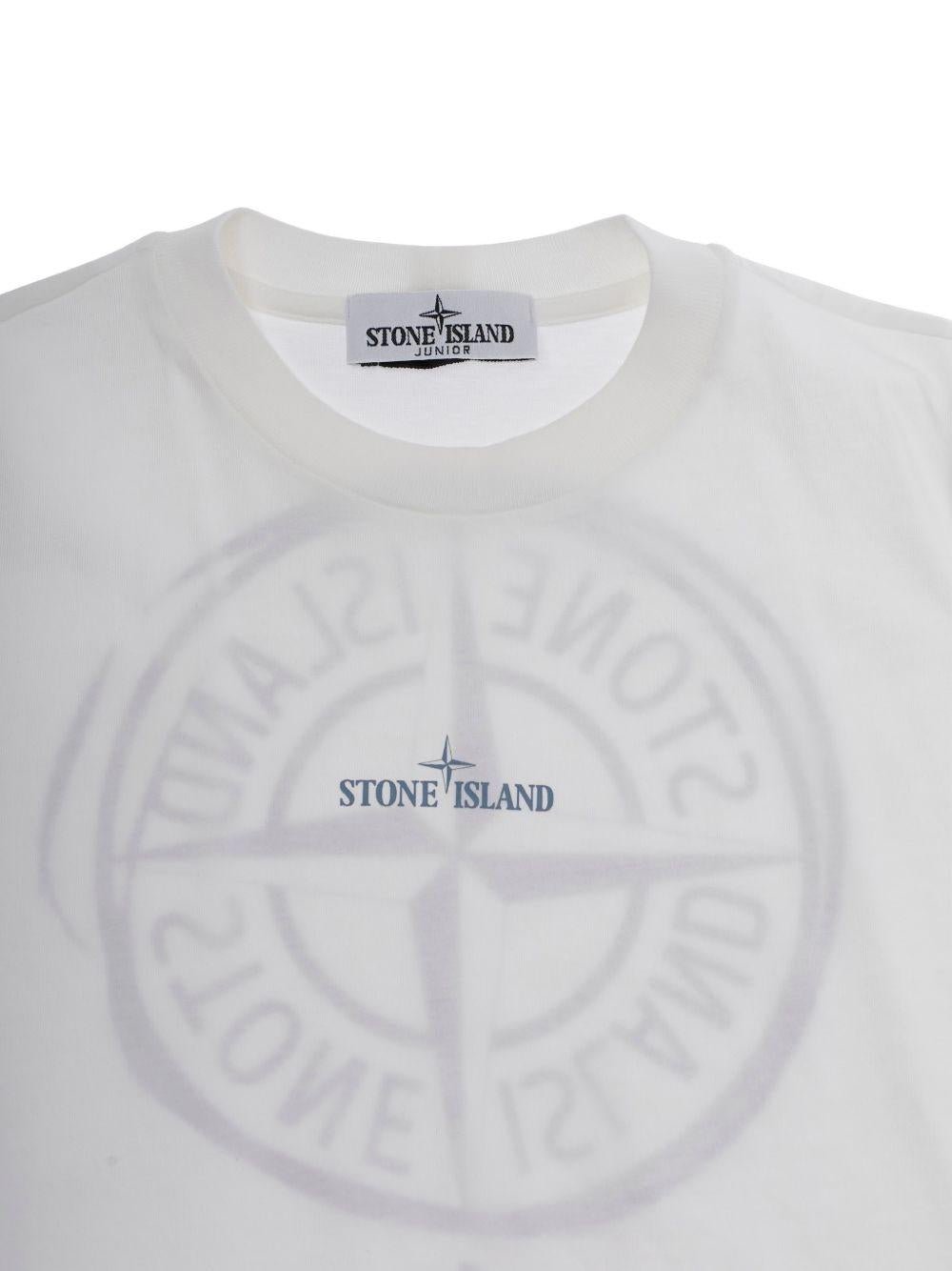 T-shirt per bambino Stone Island Junior con logo - Ninna Nanna