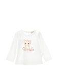 T-shirt per neonata Monnalisa con stampa - Ninna Nanna