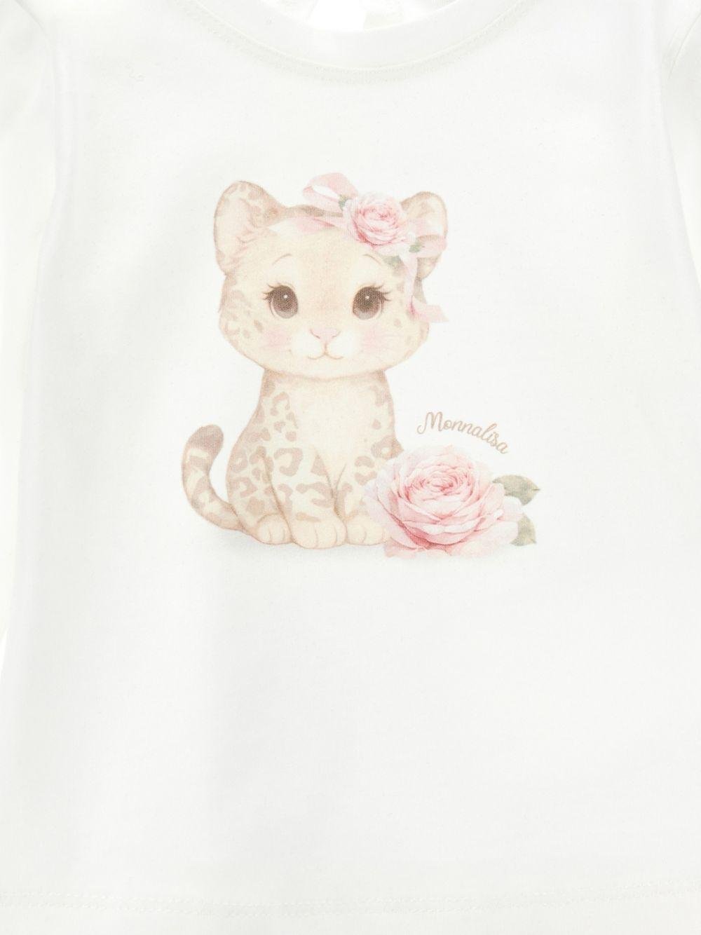 T-shirt per neonata Monnalisa con stampa - Ninna Nanna