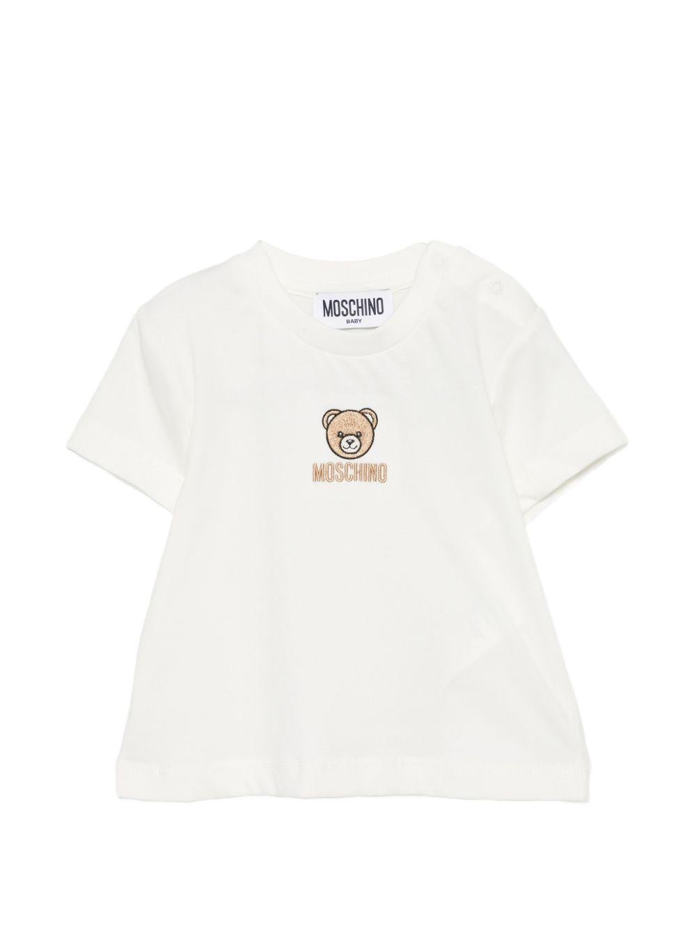 T-shirt per neonata Moschino Kids con teddy - Ninna Nanna