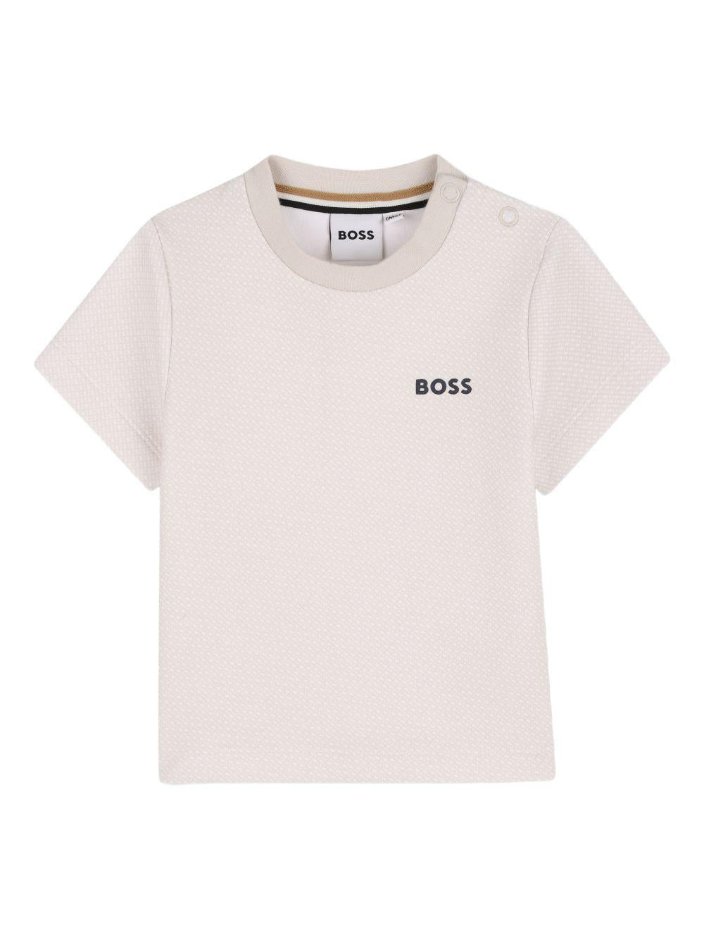T-shirt per neonato Boss Kids con logo - Ninna Nanna