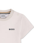 T-shirt per neonato Boss Kids con logo - Ninna Nanna