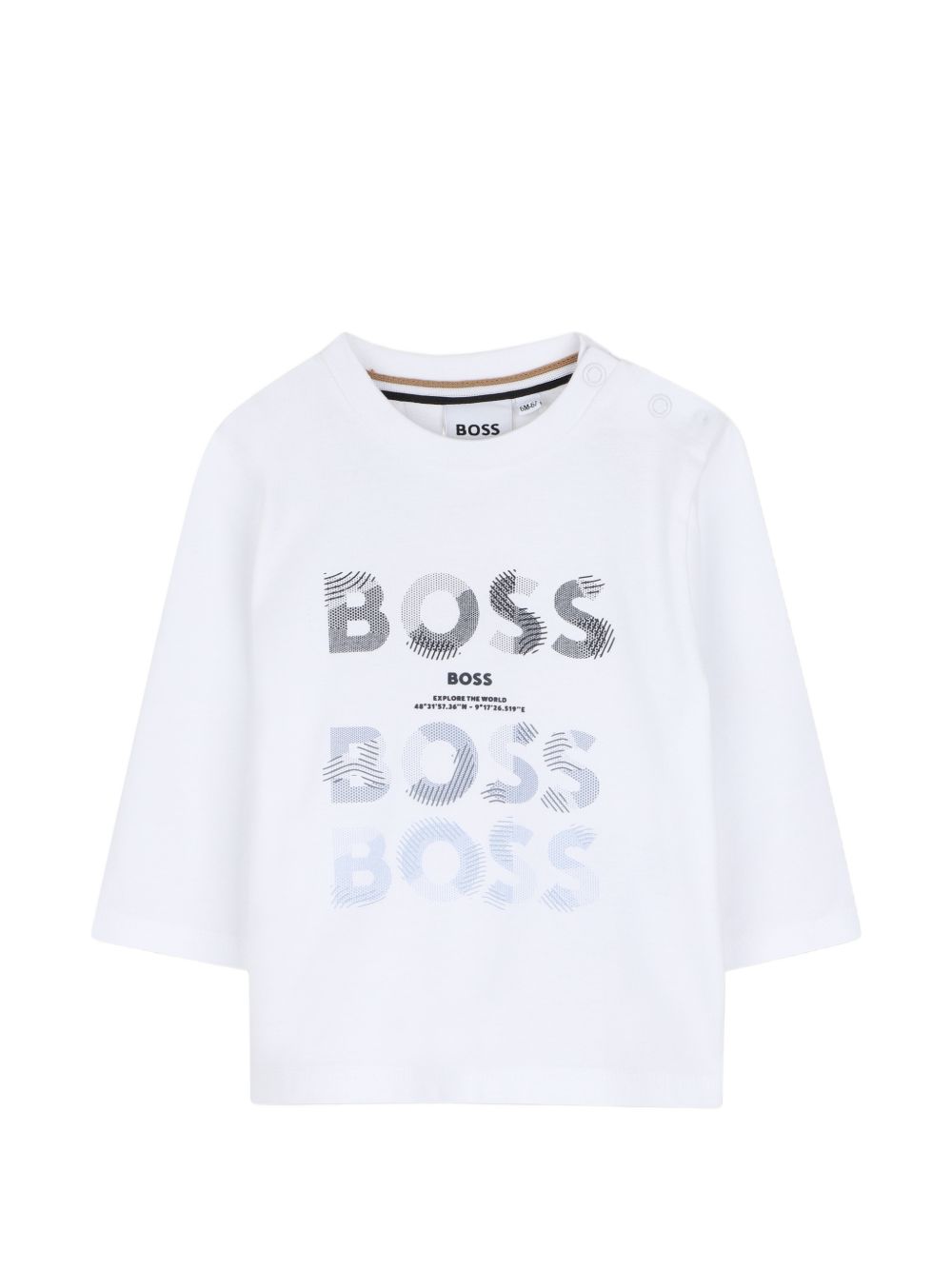 T-shirt per neonato Boss Kids con stampa - Ninna Nanna