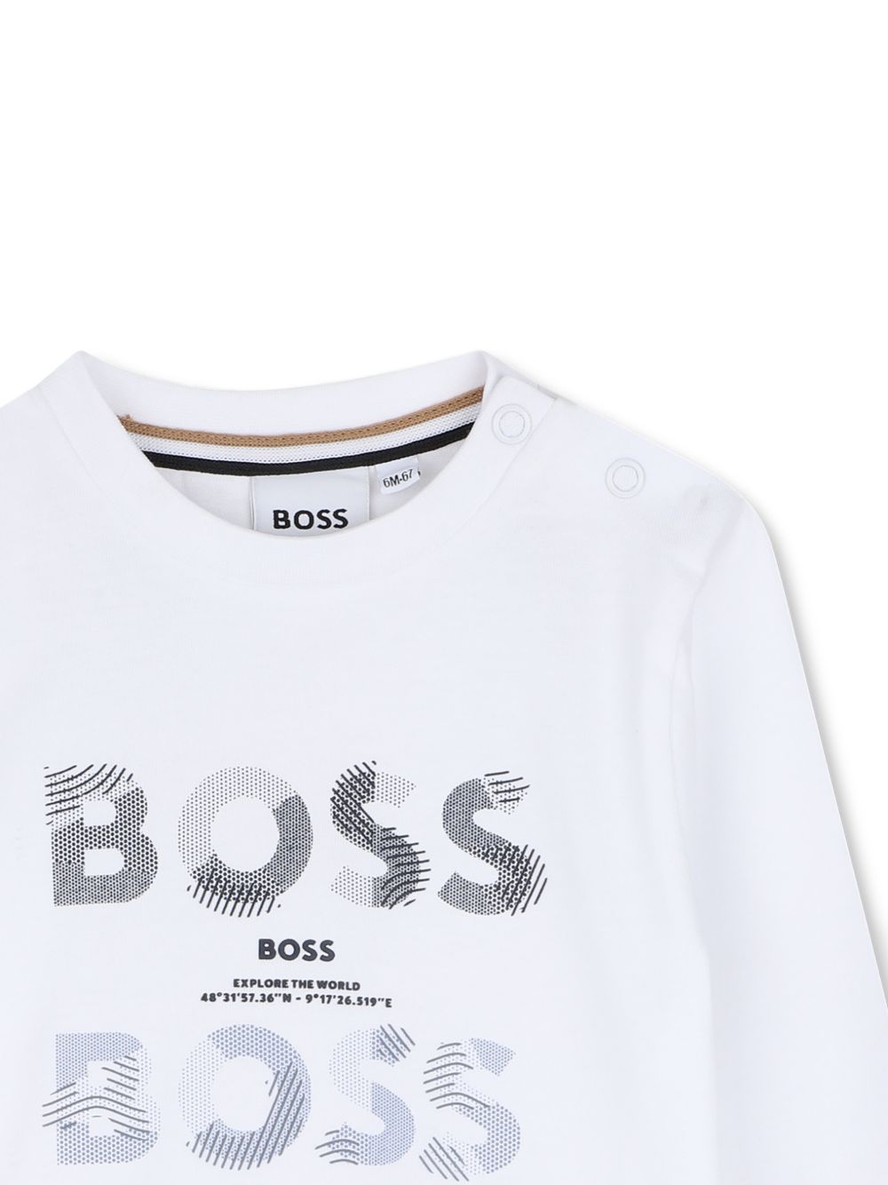 T-shirt per neonato Boss Kids con stampa - Ninna Nanna