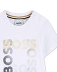 T-shirt per neonato Boss Kids con stampa - Ninna Nanna