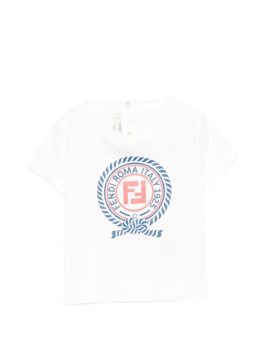 T-shirt per neonato Fendi Kids con logo - Ninna Nanna