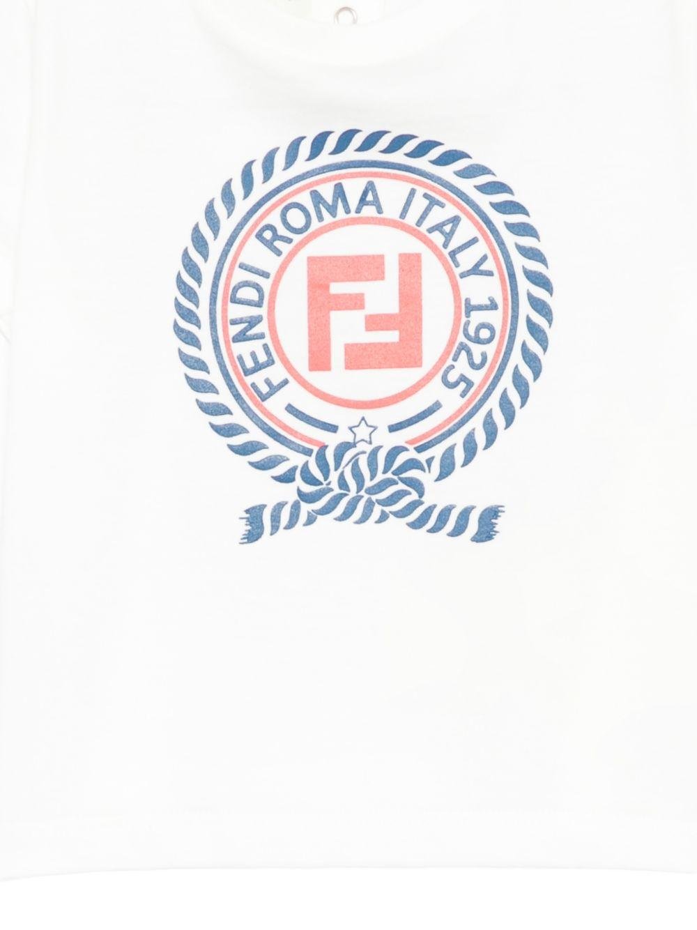 T-shirt per neonato Fendi Kids con logo - Ninna Nanna