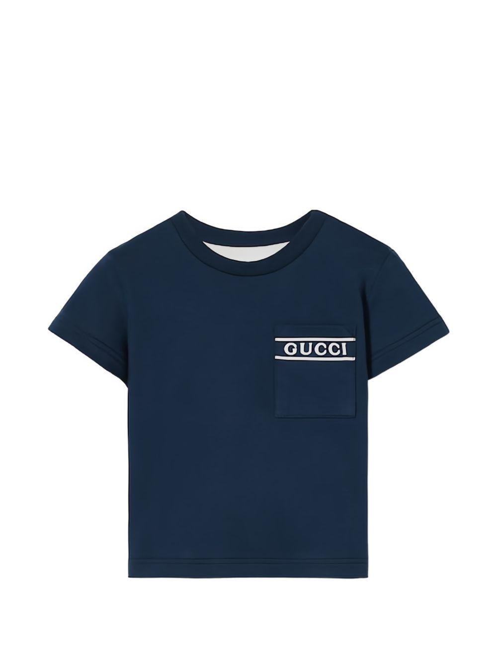 T-shirt per neonato Gucci Kids con logo - Ninna Nanna