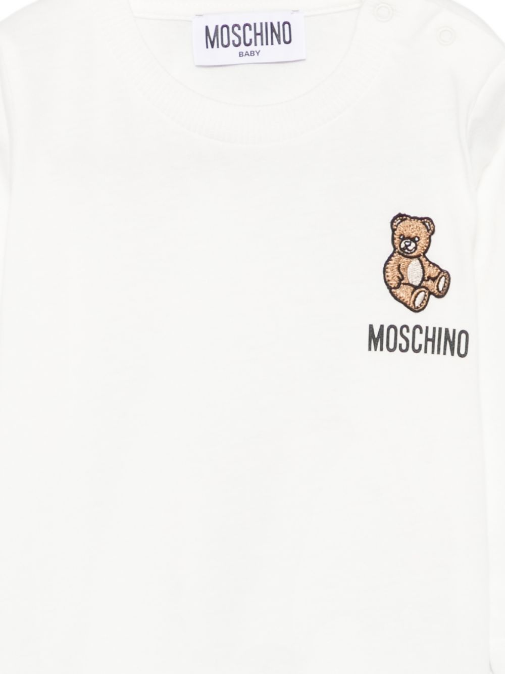 T-shirt per neonato Moschino Kids con ricamo - Ninna Nanna