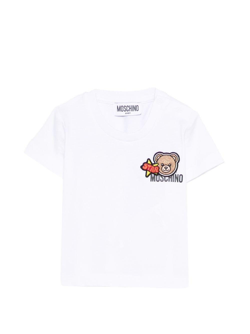 T-shirt per neonato Moschino Kids con teddy - Ninna Nanna