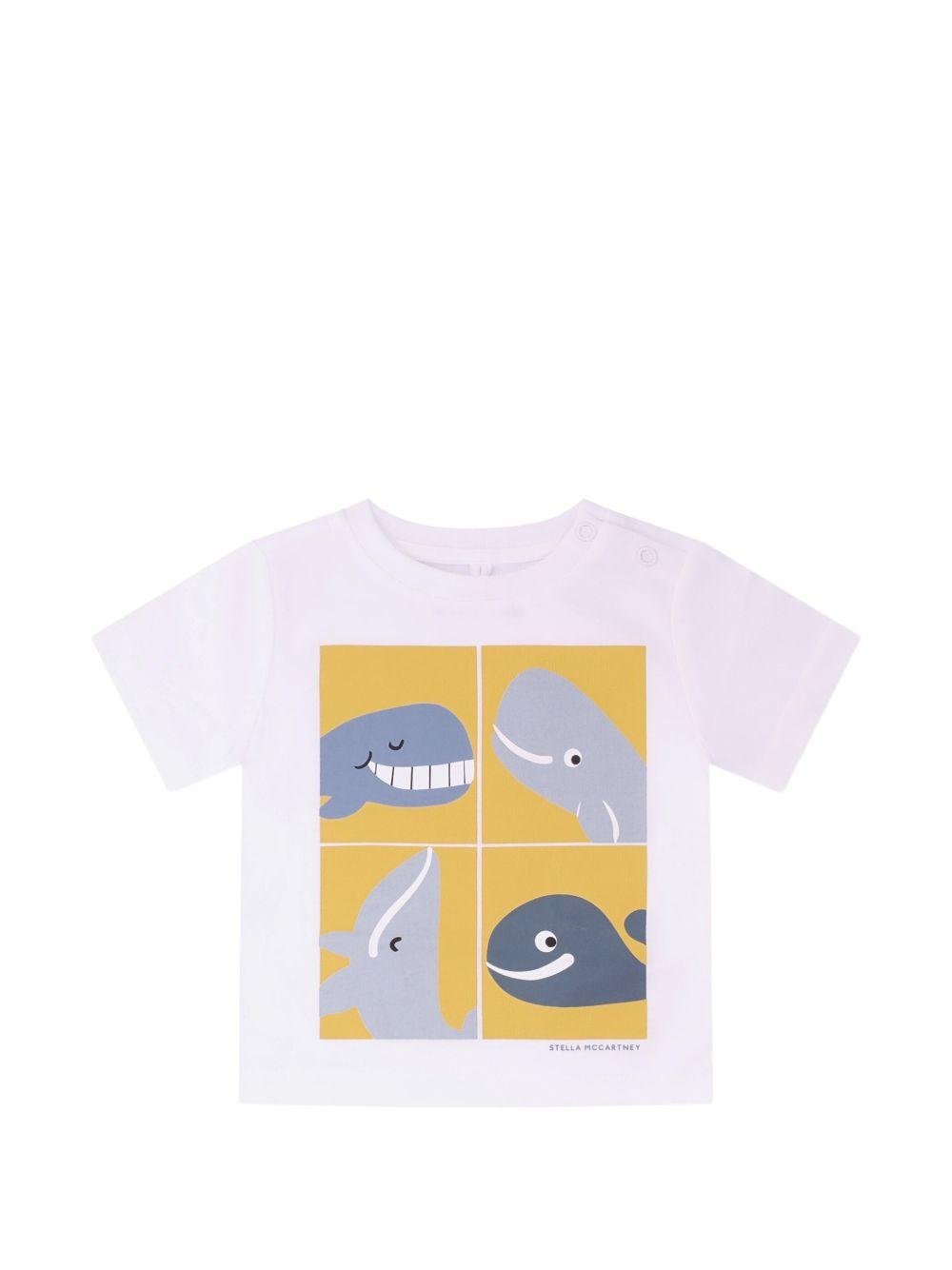 T-shirt per neonato Stella McCartney Kids con stampa - Ninna Nanna
