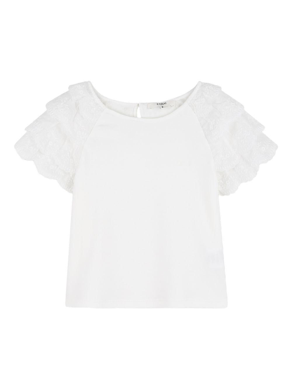 Top per bambina Chloé Kids con rouches - Ninna Nanna