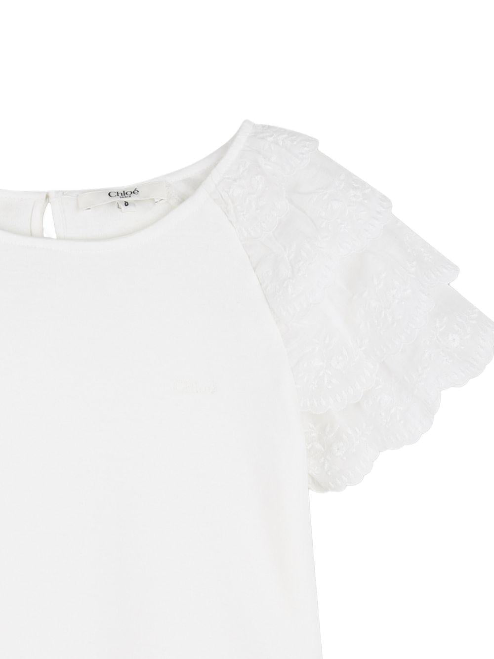 Top per bambina Chloé Kids con rouches - Ninna Nanna