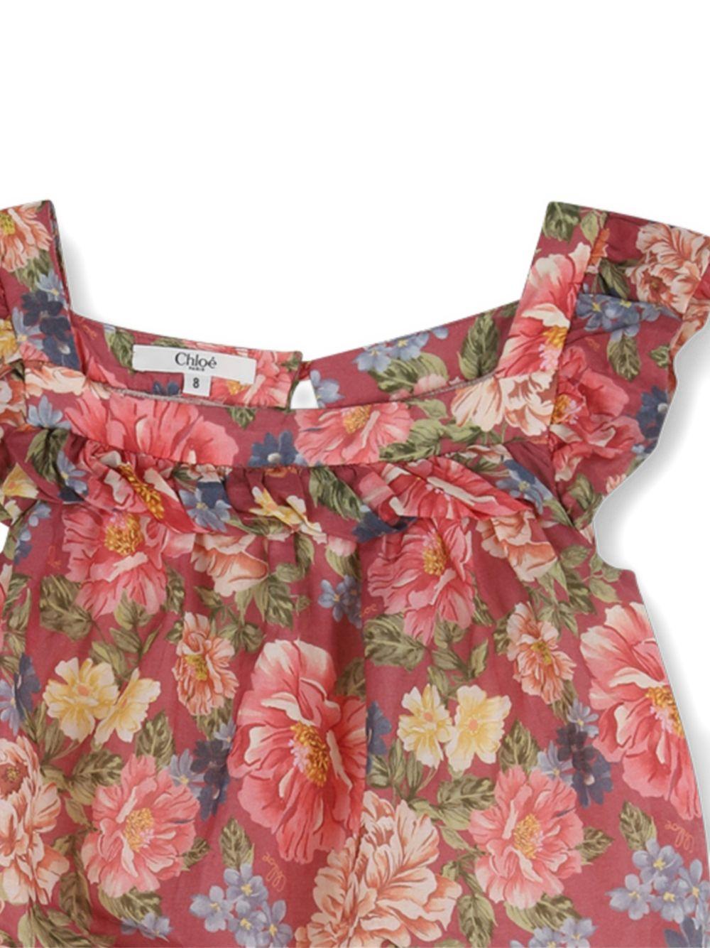 Tuta per bambina Chloé Kids a fiori - Ninna Nanna