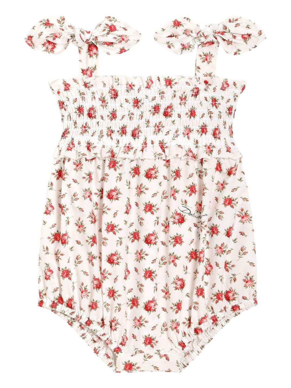 Tutina per neonata Dolce & Gabbana Kids a fiori - Ninna Nanna
