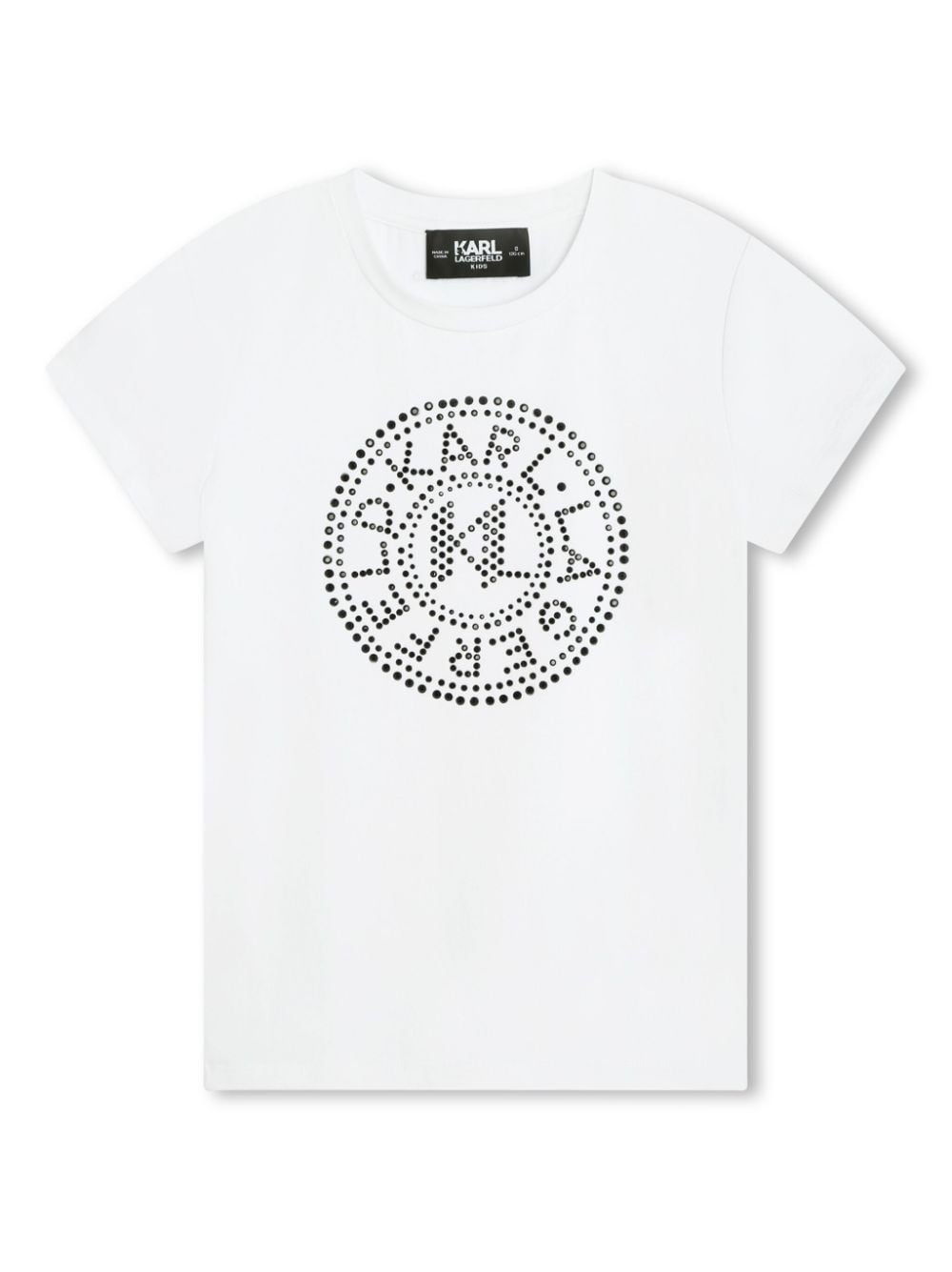 Karl Lagerfeld Kids t-shirt con borchie