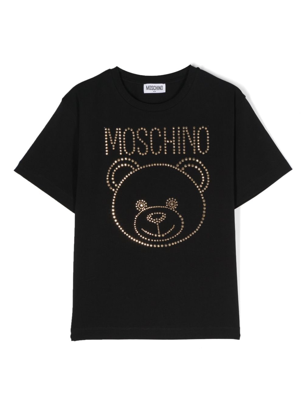 Moschino Kids t-shirt con strass
