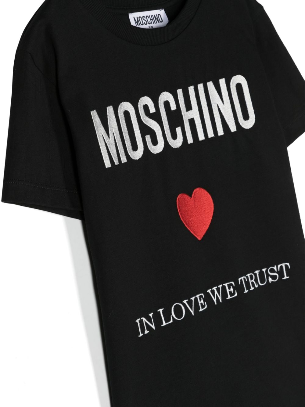 Moschino Kids t-shirt con ricamo