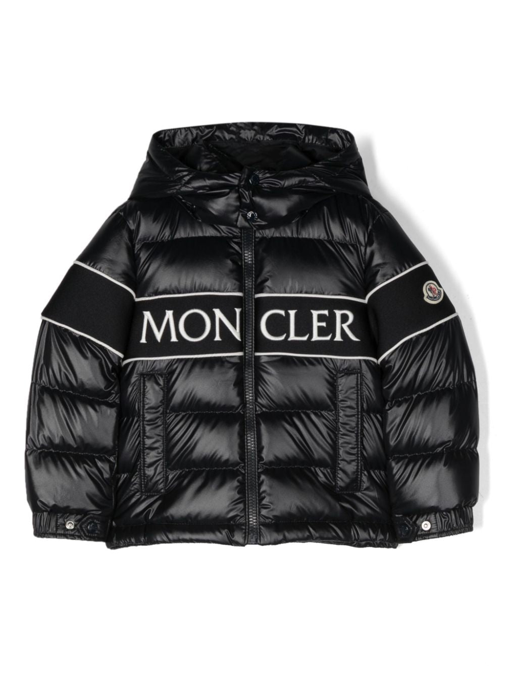 Jachetă pentru copii Moncler cu glugă