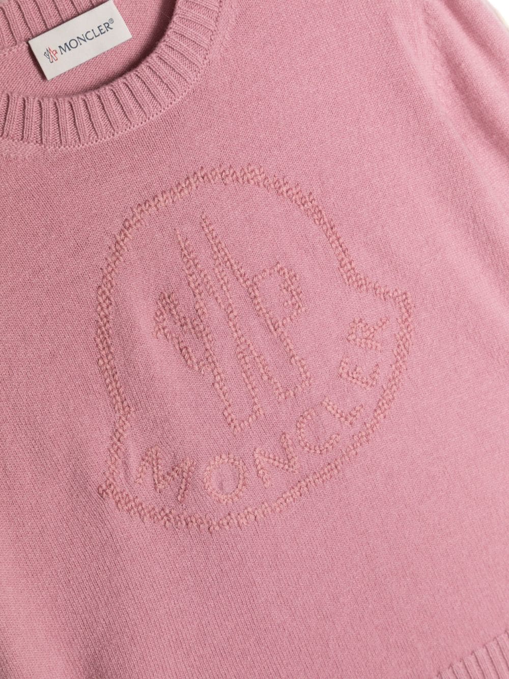 Moncler kids maglione con logo