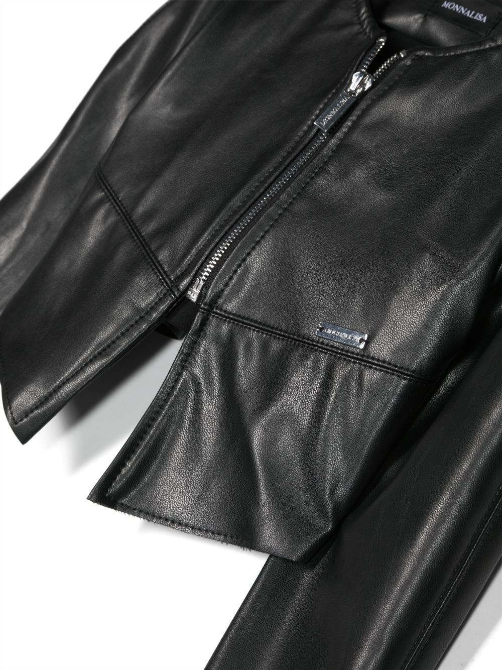 Monnalisa faux leather jacket