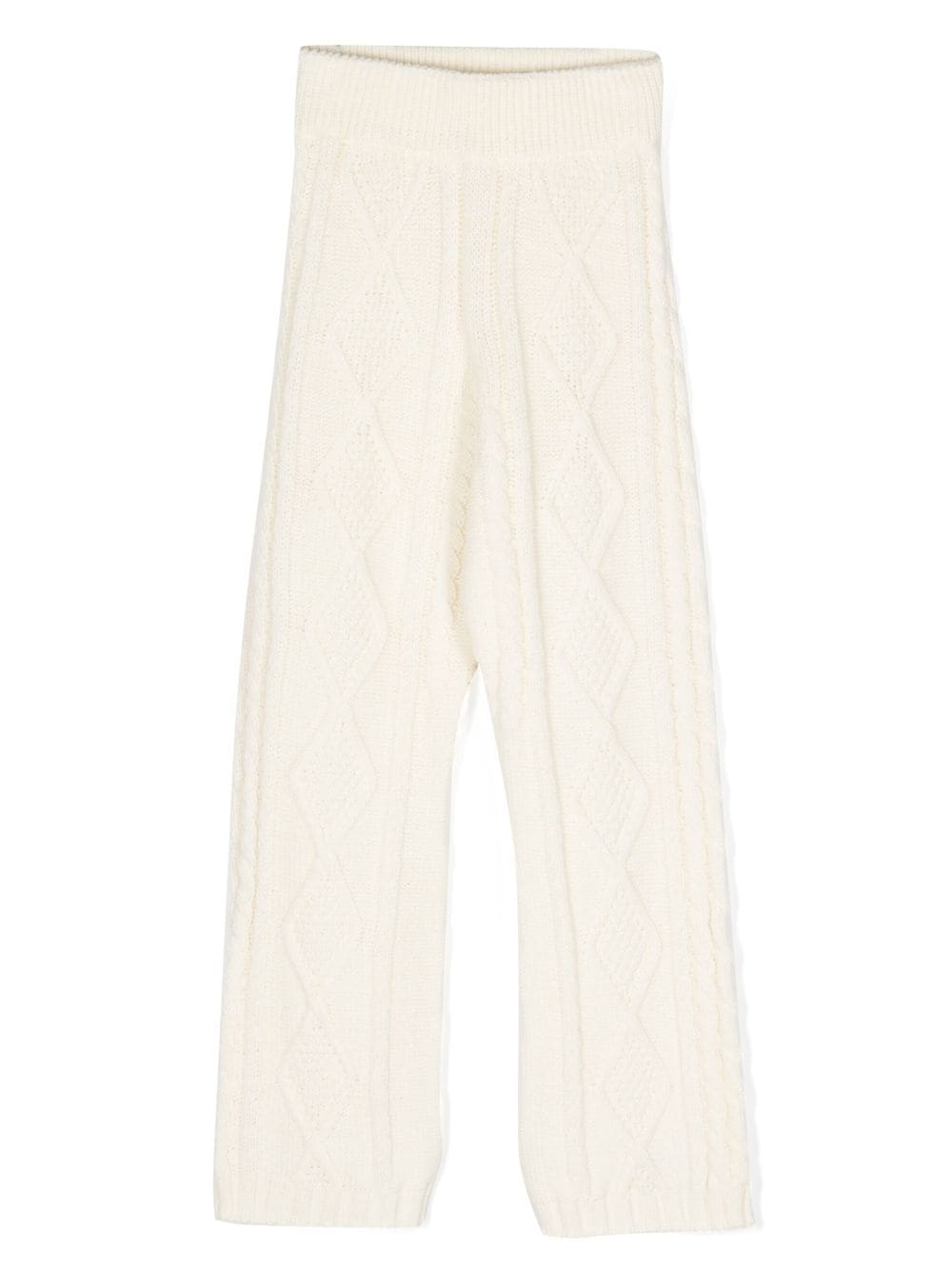 Msgm kids knitted trousers