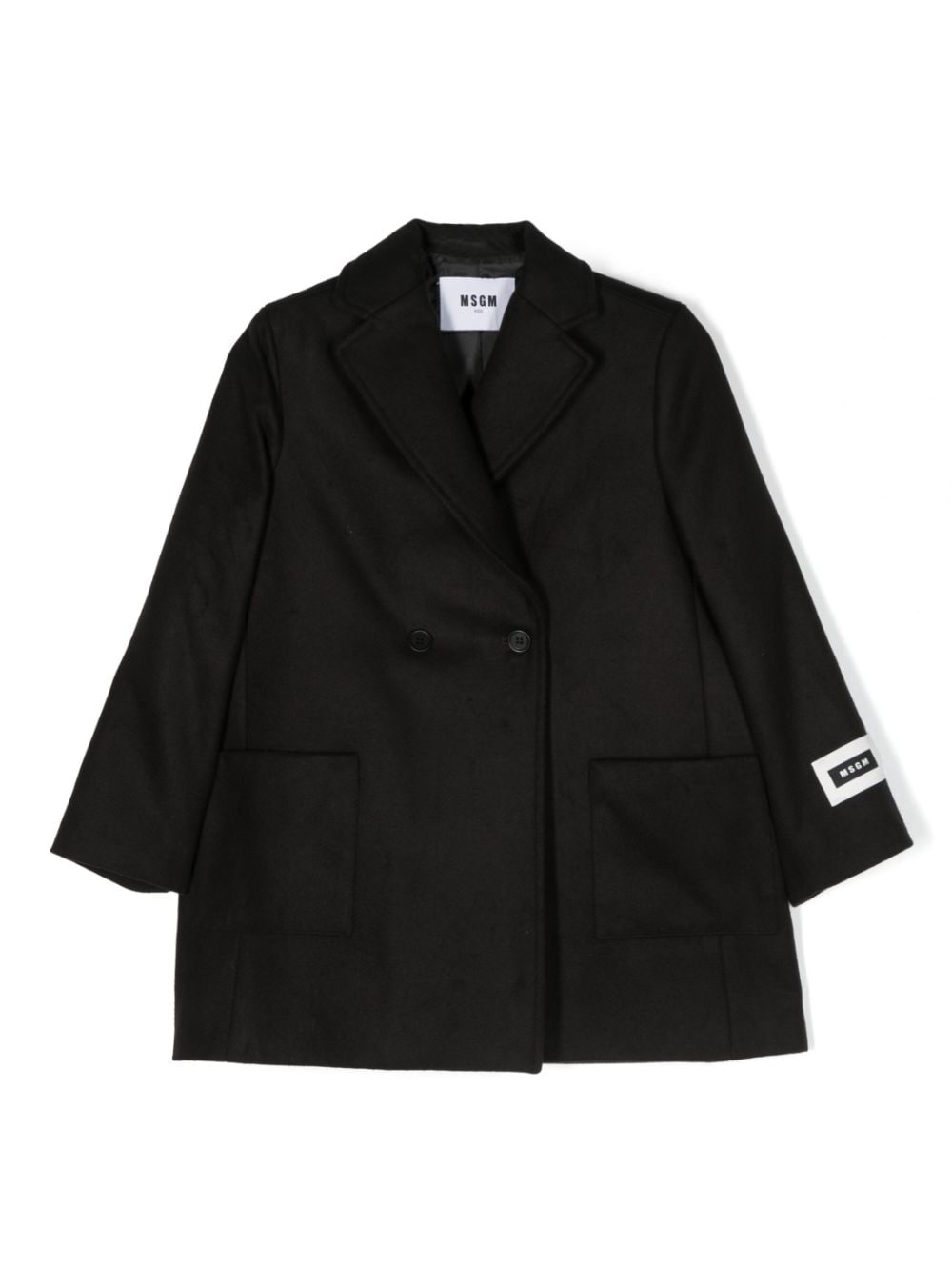 Msgm kids double-breasted coat